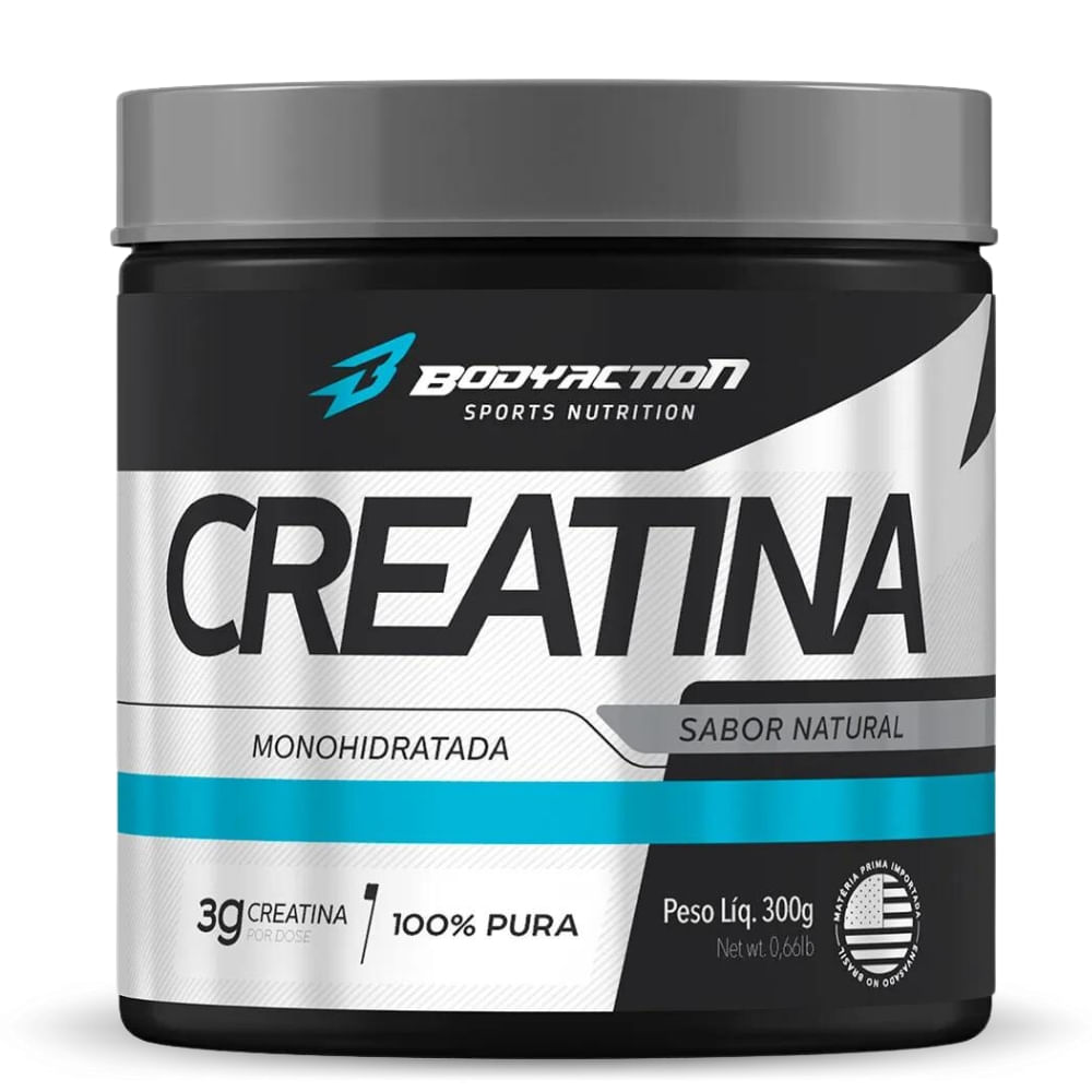 Creatina Pura Body Action Sabor Neutro 300g