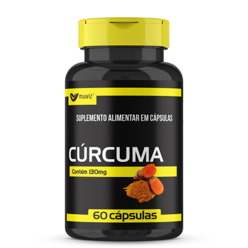 Cúrcuma Longa (Curcumina) Muwiz 500mg 60 Cápsulas