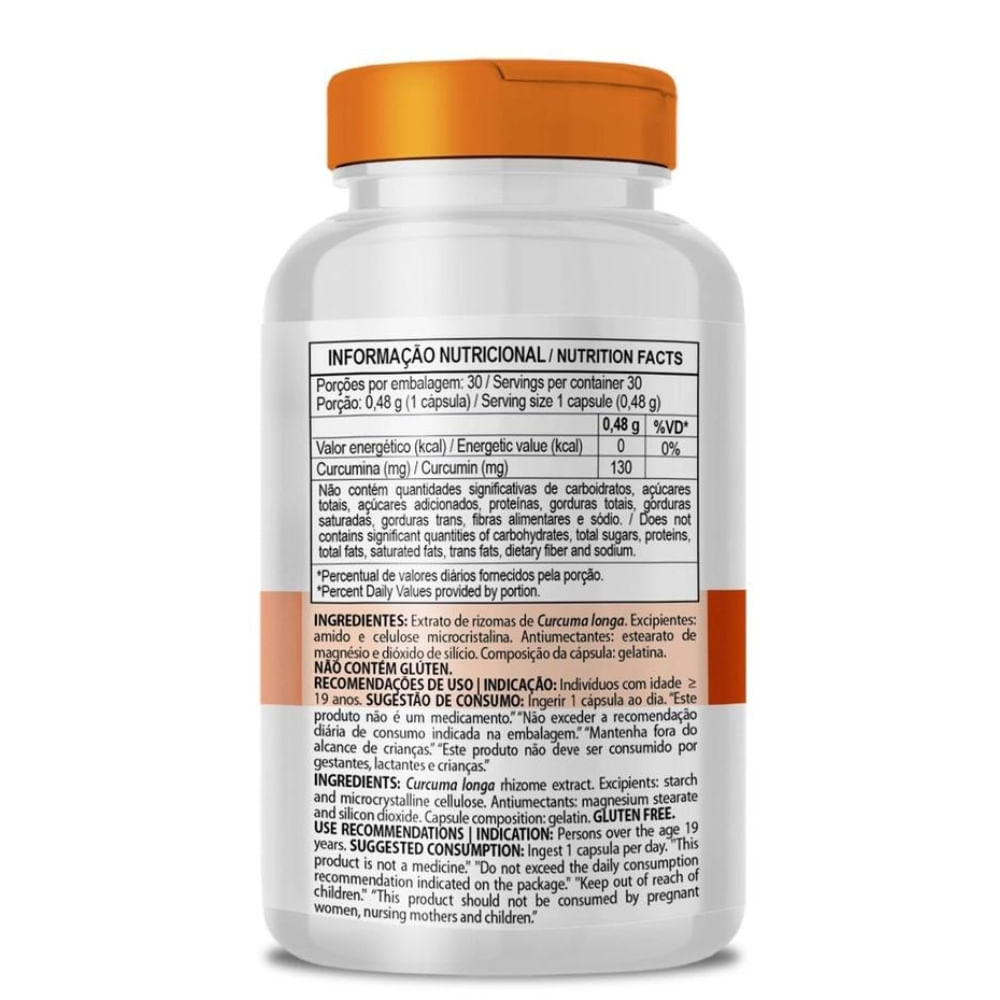 Cúrcuma Longa (Curcumina) ClinicMais 30 Cápsulas