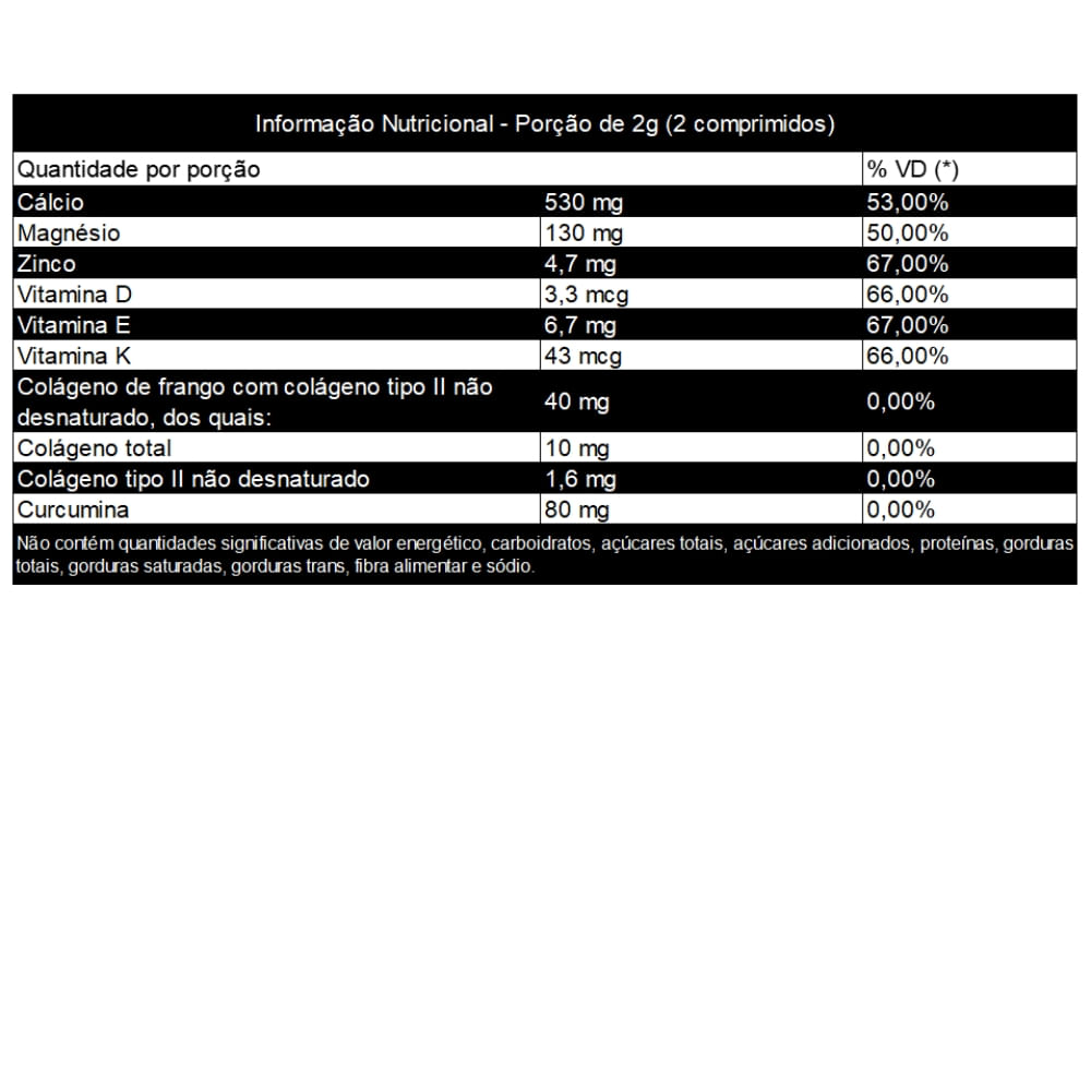 Colágeno Tipo 2, Cálcio e Cúrcuma Conduflex Muwiz 1000mg 60 Comprimidos