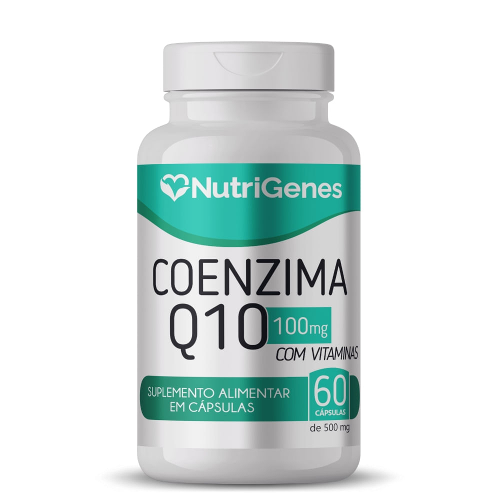 Coenzima Q10 Com Vitaminas Nutrigenes 500mg 60 Cápsulas