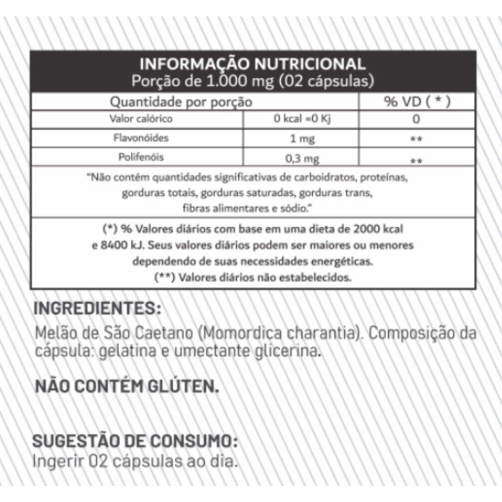 Melão de São Caetano Denature 500mg 100 cápsulas