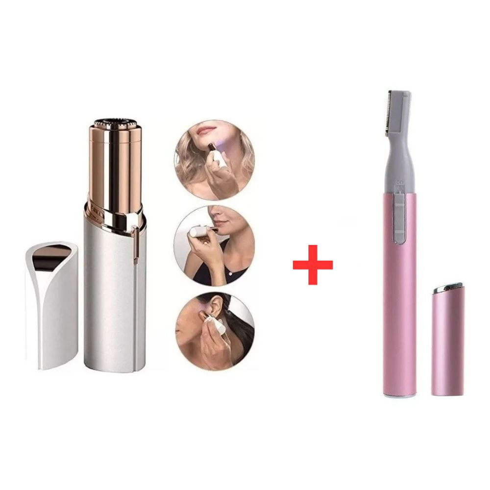 Kit Depilador Pessoal + Aparador Facial Portátil