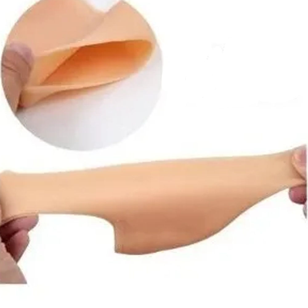 Par Meia Silicone DK  Calcanhar Protetor Ortopédica