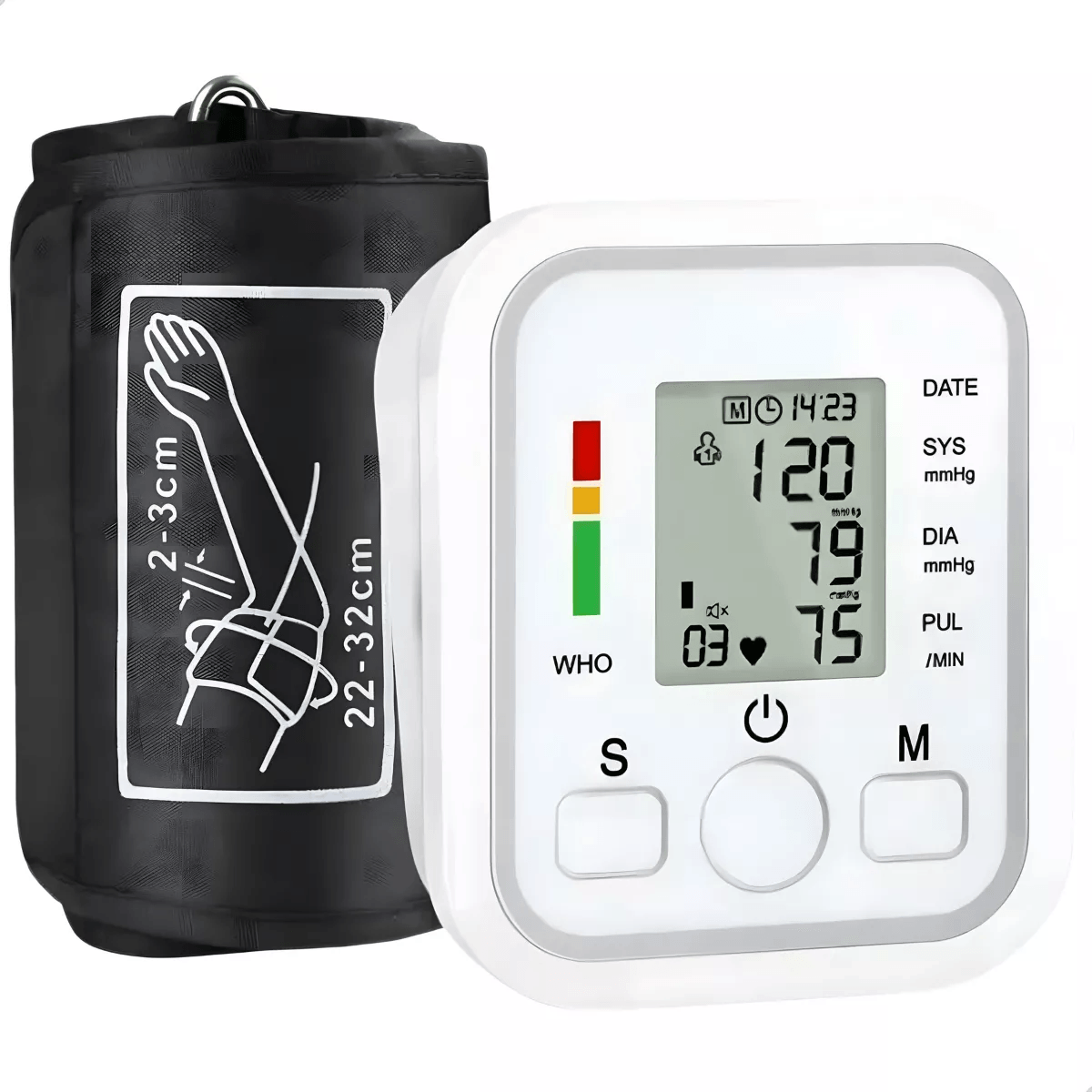 Aparelho De Medir Pressão Arterial de Braço Monitor Digital Automático