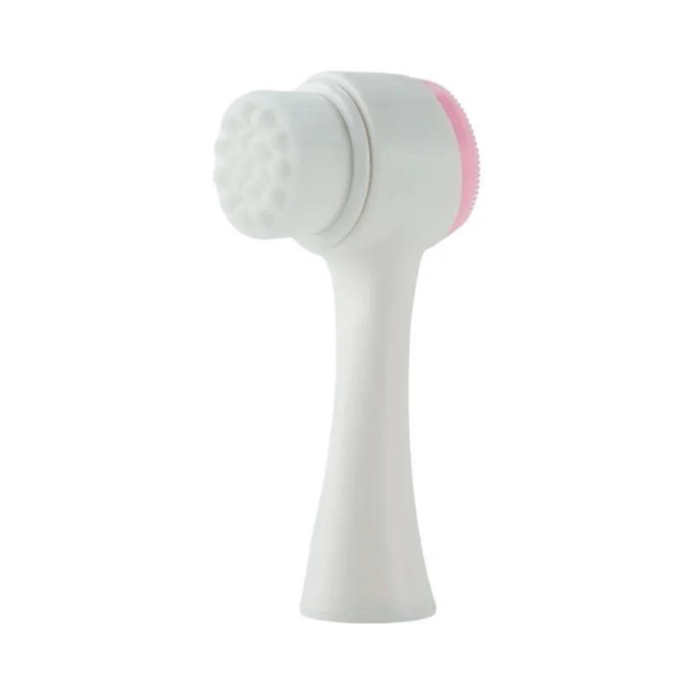 Escova de Limpeza Facial Massageadora de Silicone 3D Bilateral
