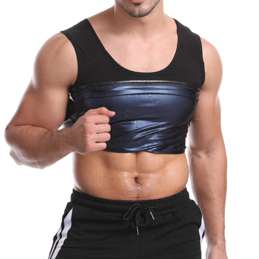 Colete Regata Redutor de Medidas Para Homem Cor Preto