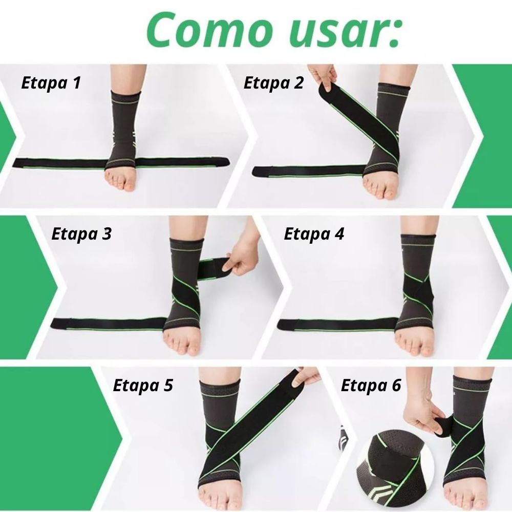 Kit Ortopédico com Joelheiras e Tornozeleiras
