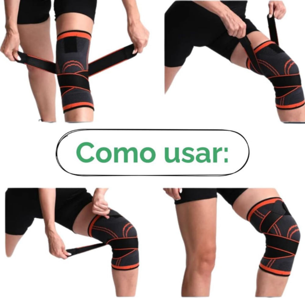 Kit Ortopédico com Joelheiras e Tornozeleiras