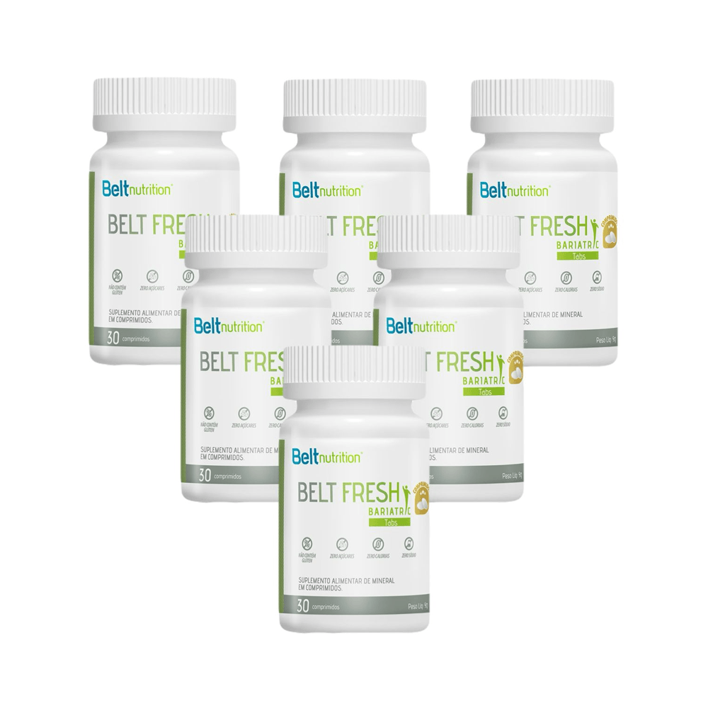 6x Belt Fresh Bariatric Tabs Belt Nutrition 30 Comprimidos