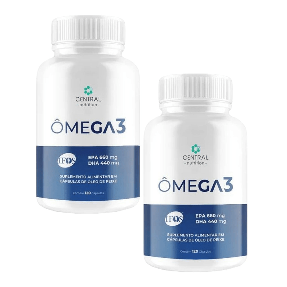 2x Ômega 3 Ifos Central Nutrition 120 Cápsulas