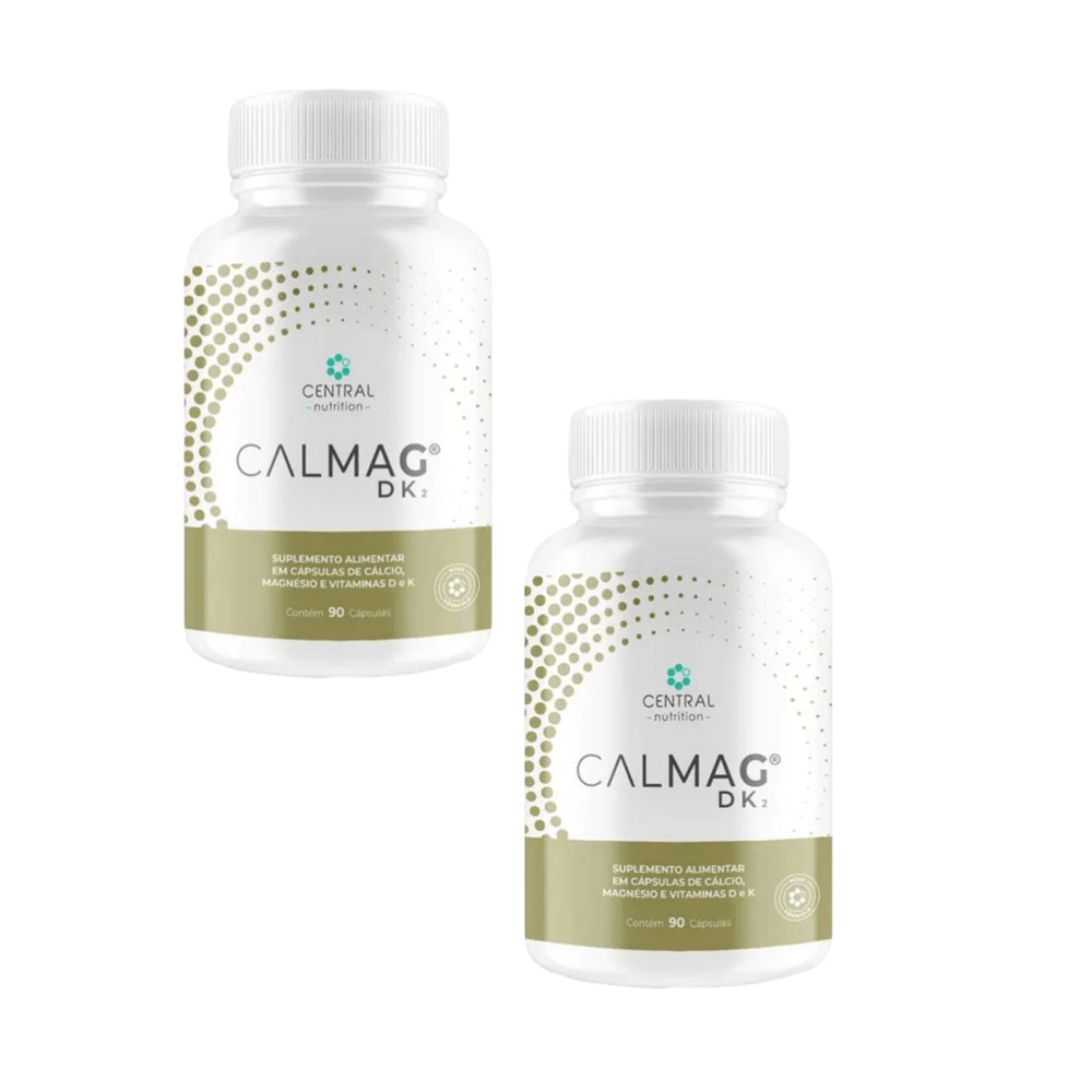 2x Calmag D K2 90 Cápsulas Central Nutrition