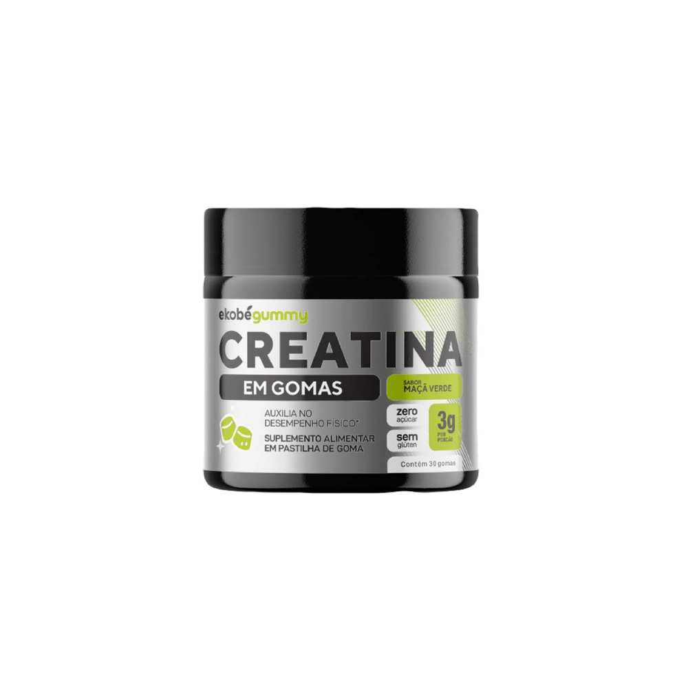 Creatina Gummy Maça Verde 30 Gomas Ekobé