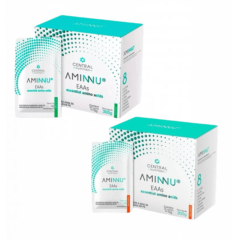 Kit Aminnu Eaas Tangerina + Limão Central Nutrition