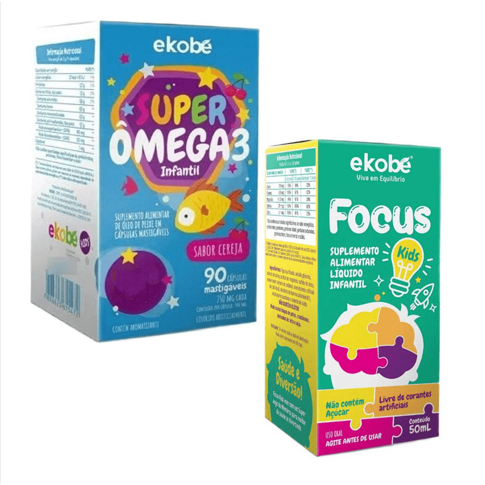 Focus Kids + Super Ômega 3 Infantil Ekobé Kids