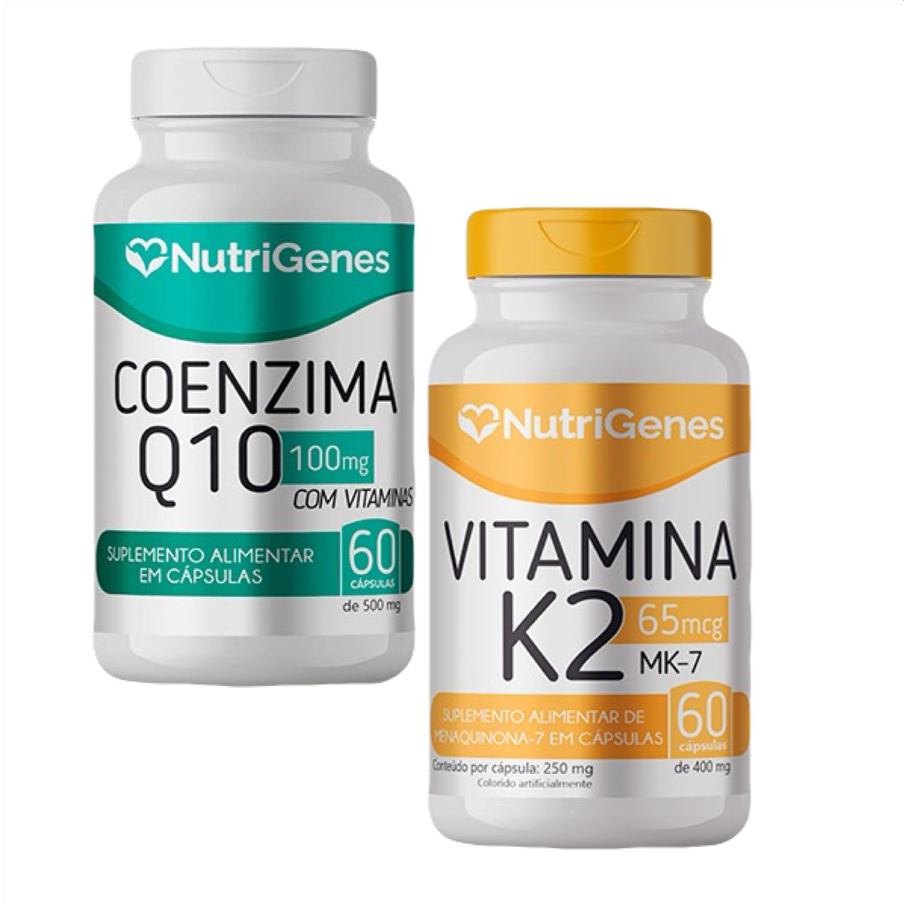 Coenzima Q10 Coq10 + Vitamina K2 Mk 7 Nutrigenes