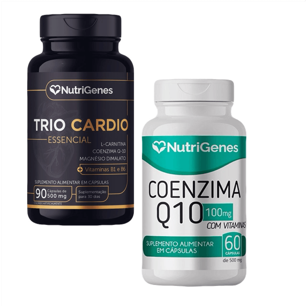 Trio Cardio + Coenzima Q10 Coq10 Nutrigenes