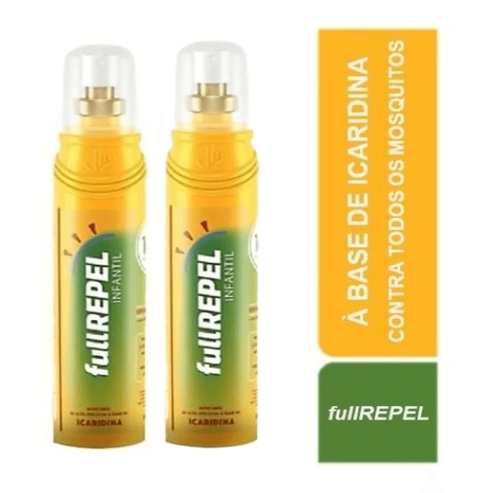 Kit 2x Repelente FullRepel Kids Icaridina 10 Horas
