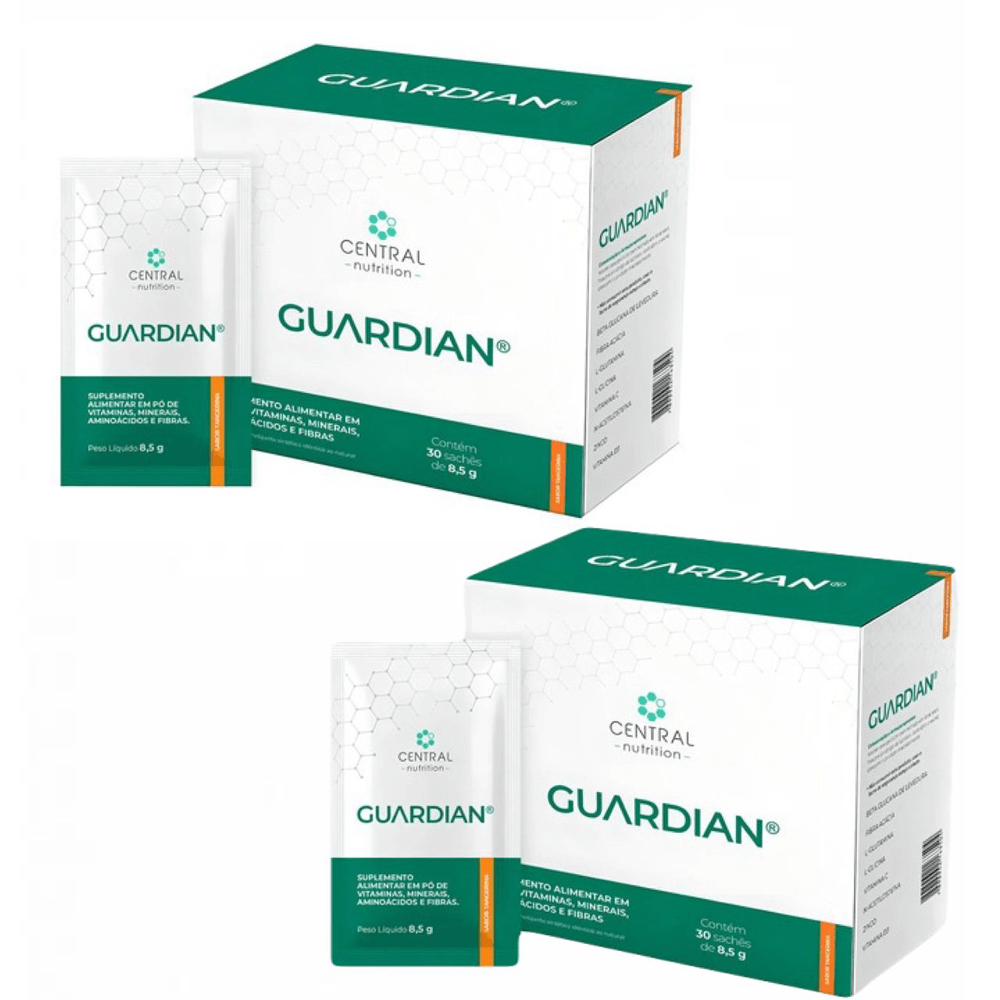 Kit 2x Guardian 30 Sachês Central Nutrition Tangerina