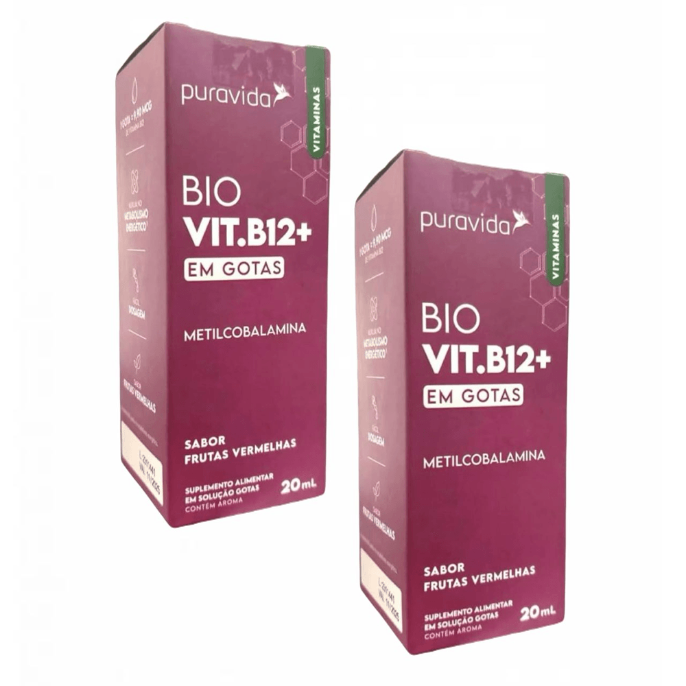 Kit 2x Bio B12 Metilcobalamina Pura Vida