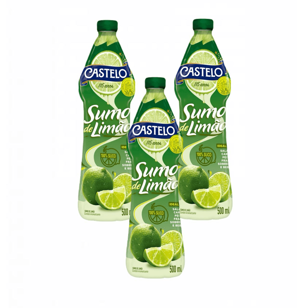 Kit 3x Sumo De Limão Castelo