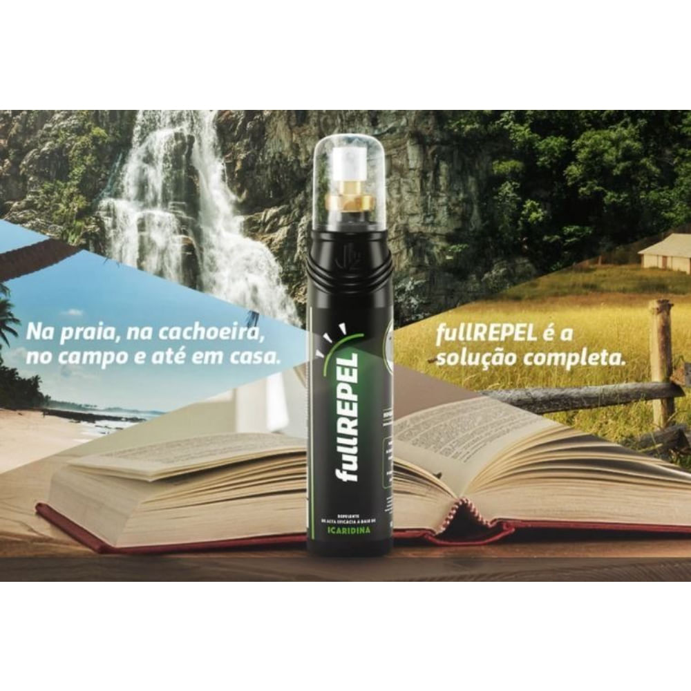 Kit 3x Repelente FullRepel Adulto Icaridina 10 Horas