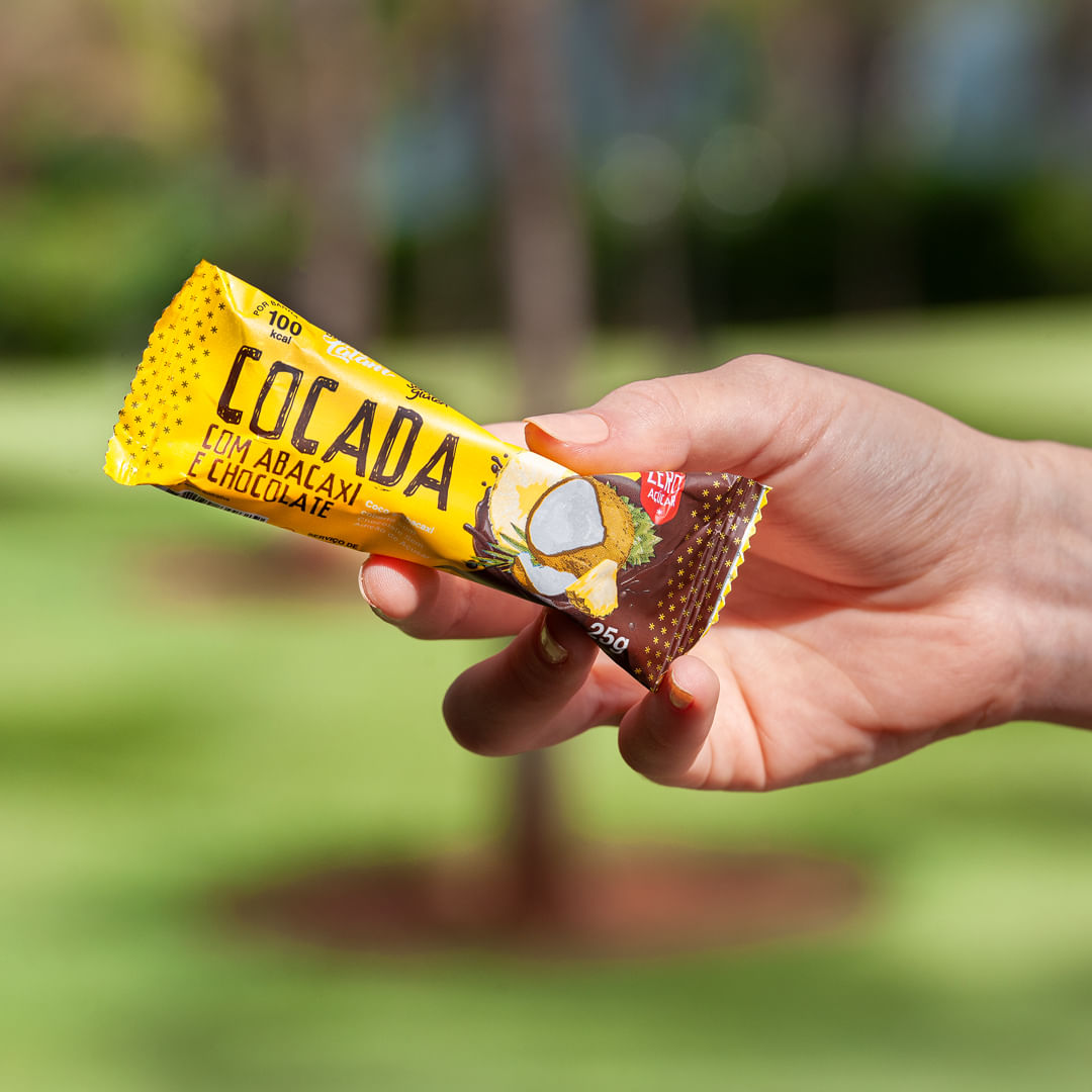 Cocada com Abacaxi e Chocolate Zero Açúcar Latam Fit 12 uni de 25g cada