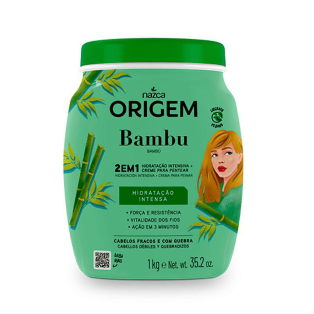 Creme Para Tratamento Origem 2 Em 1 Bambu 1Kg
