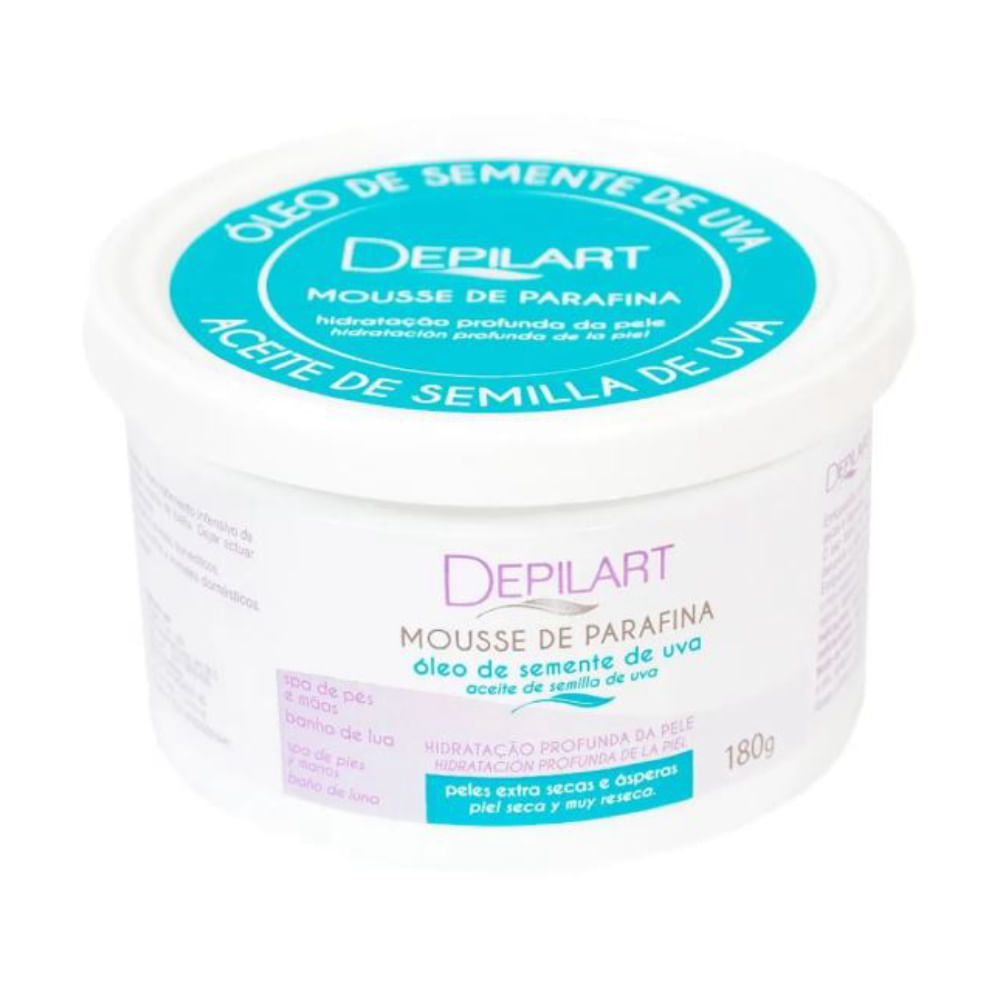 Depilador Mousse Parafina Depilart 180g Semente De Uva