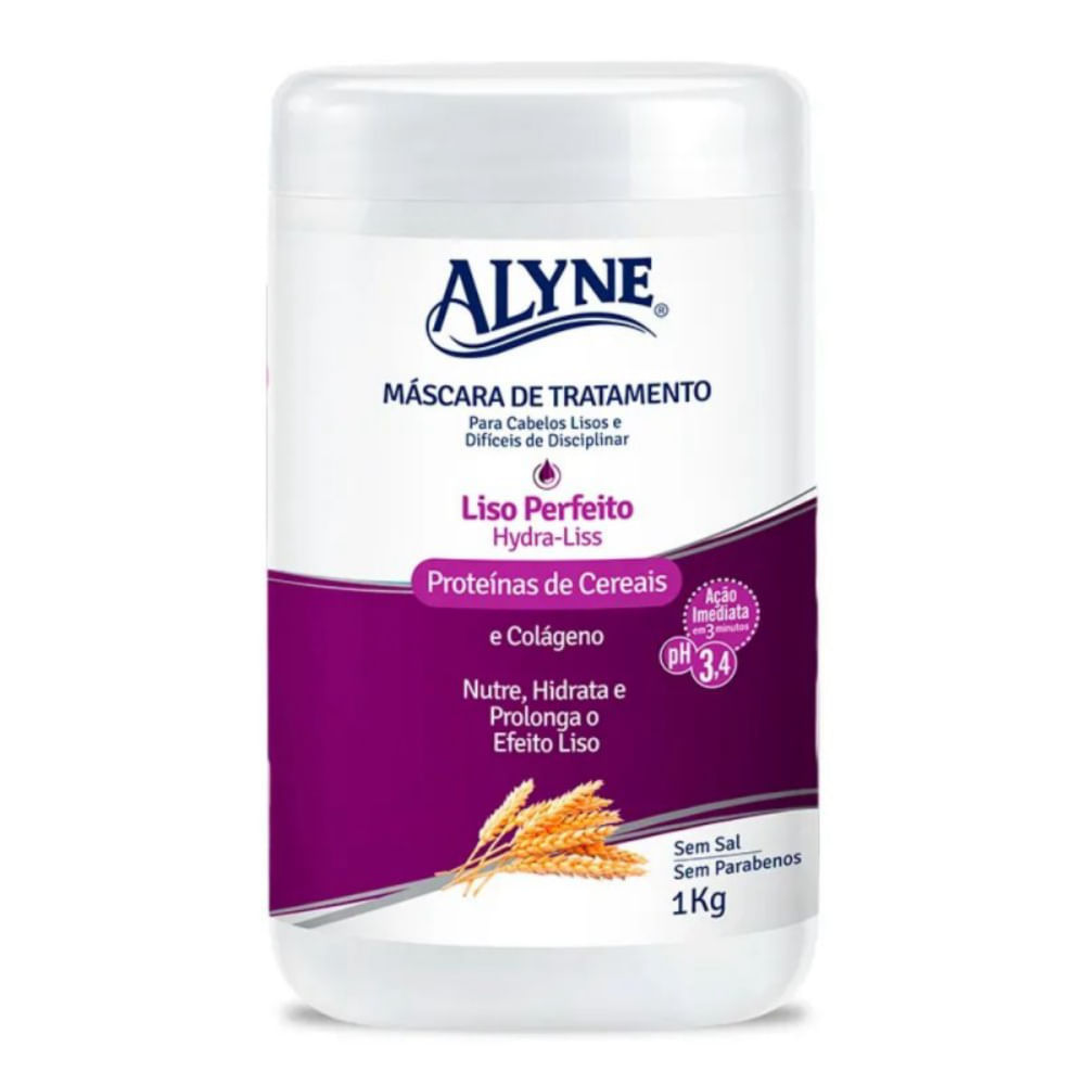 Máscara Tratamento Alyne Hydra-Liss Liso Perfeito 1Kg