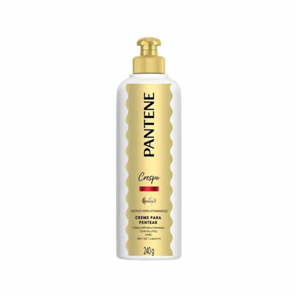 Creme Pentear Cachos Hidra-Vitaminad Crespo Pantene Simples 240g