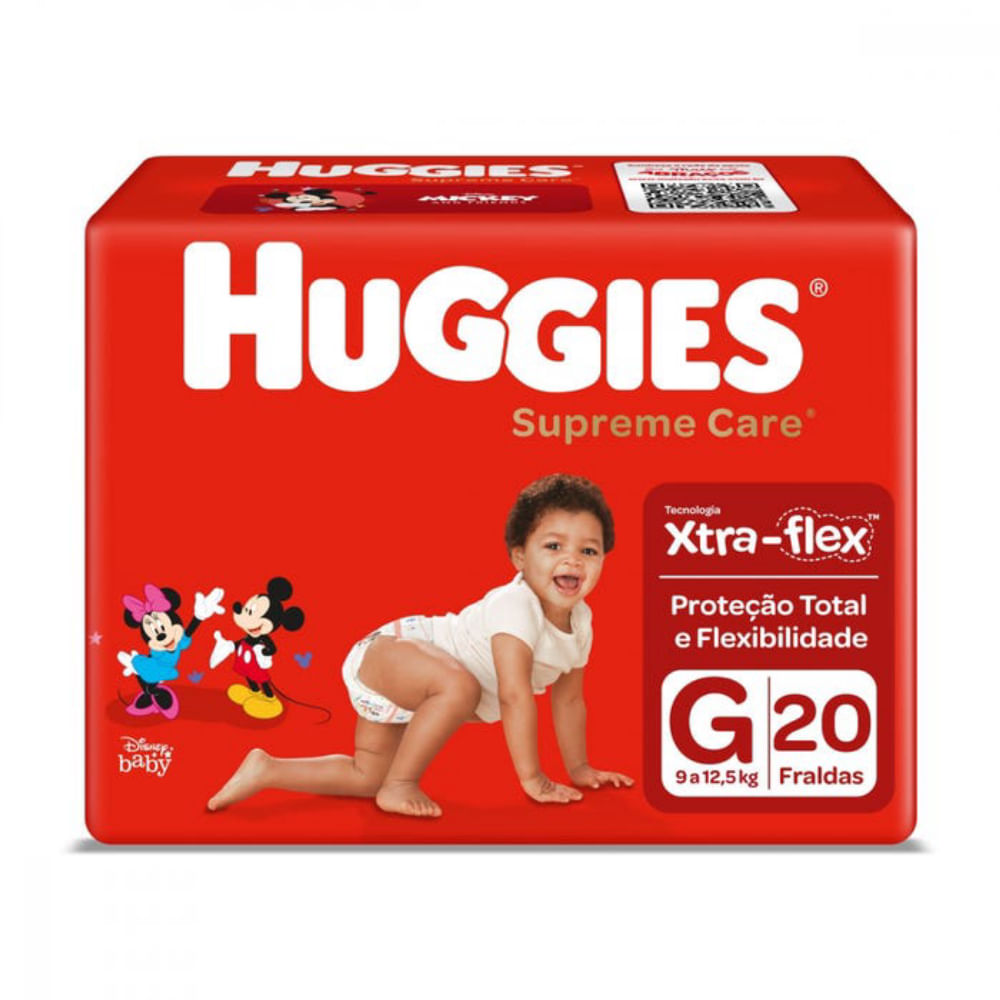 Fralda Huggies Supreme Care Tamanho G 20 Unidades