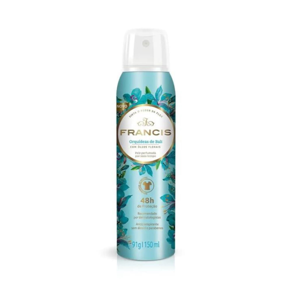 Desodorante Aerosol Francis 150ml Clássico Azul