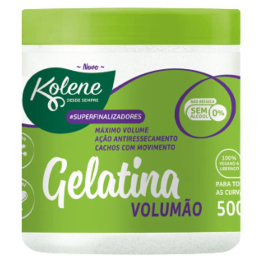 Gelatina Capilar Kolene 500g Verde