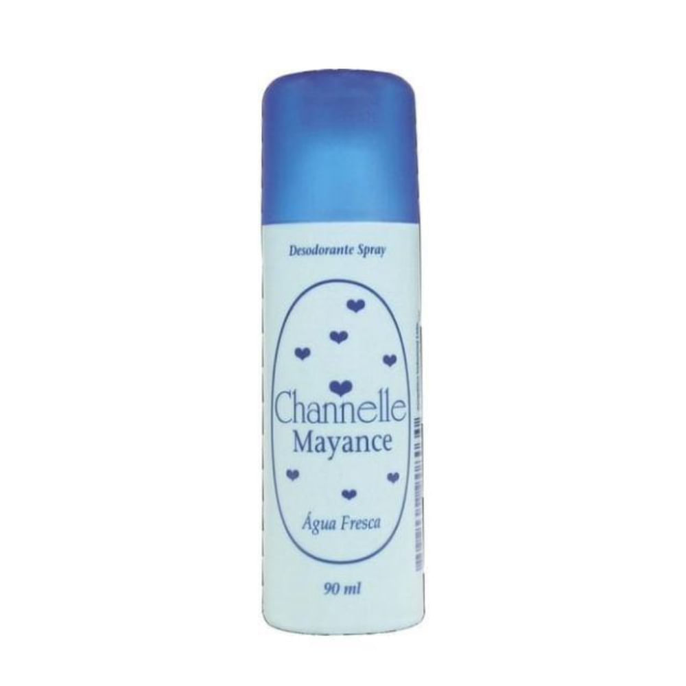 Desodorante Spray Chánnelle 90g Água Fresca
