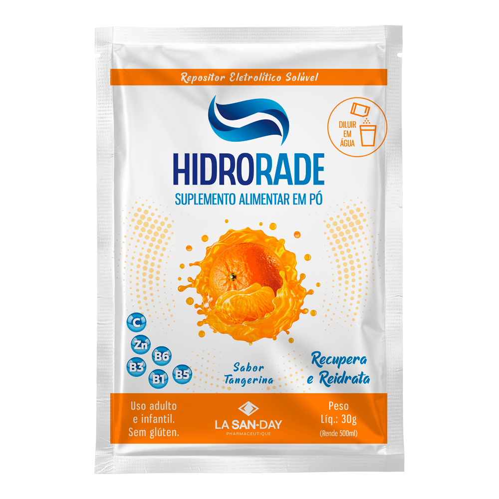 Hidrorade Sabor Tangerina 4 Unidades 30g