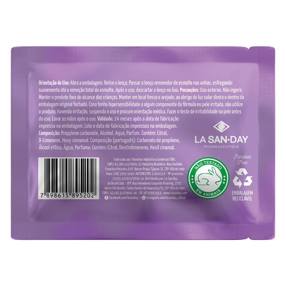 Lenço Removedor de Esmalte 1 Unidade Imefort