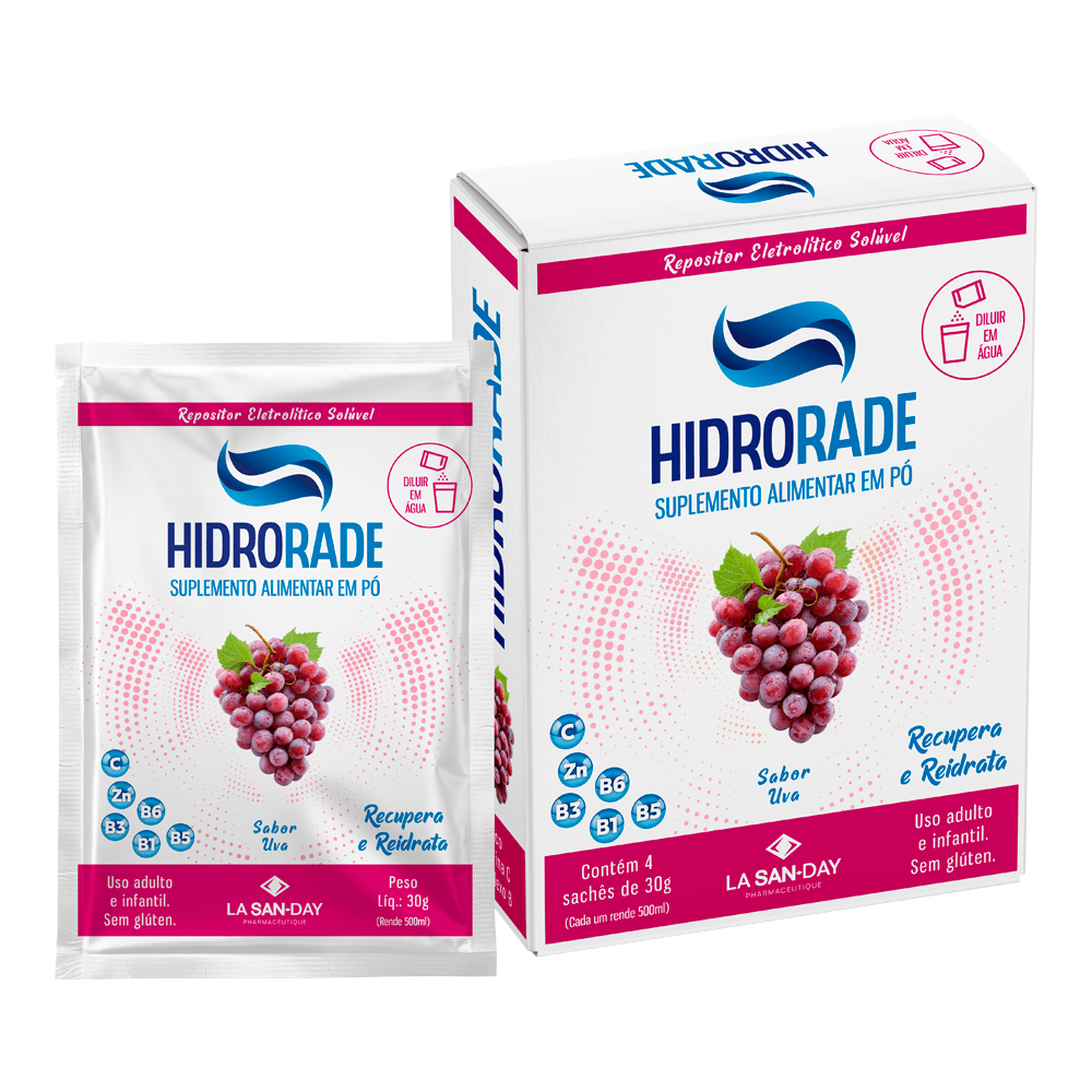 Hidrorade Sachê Sabor Uva 4 uni