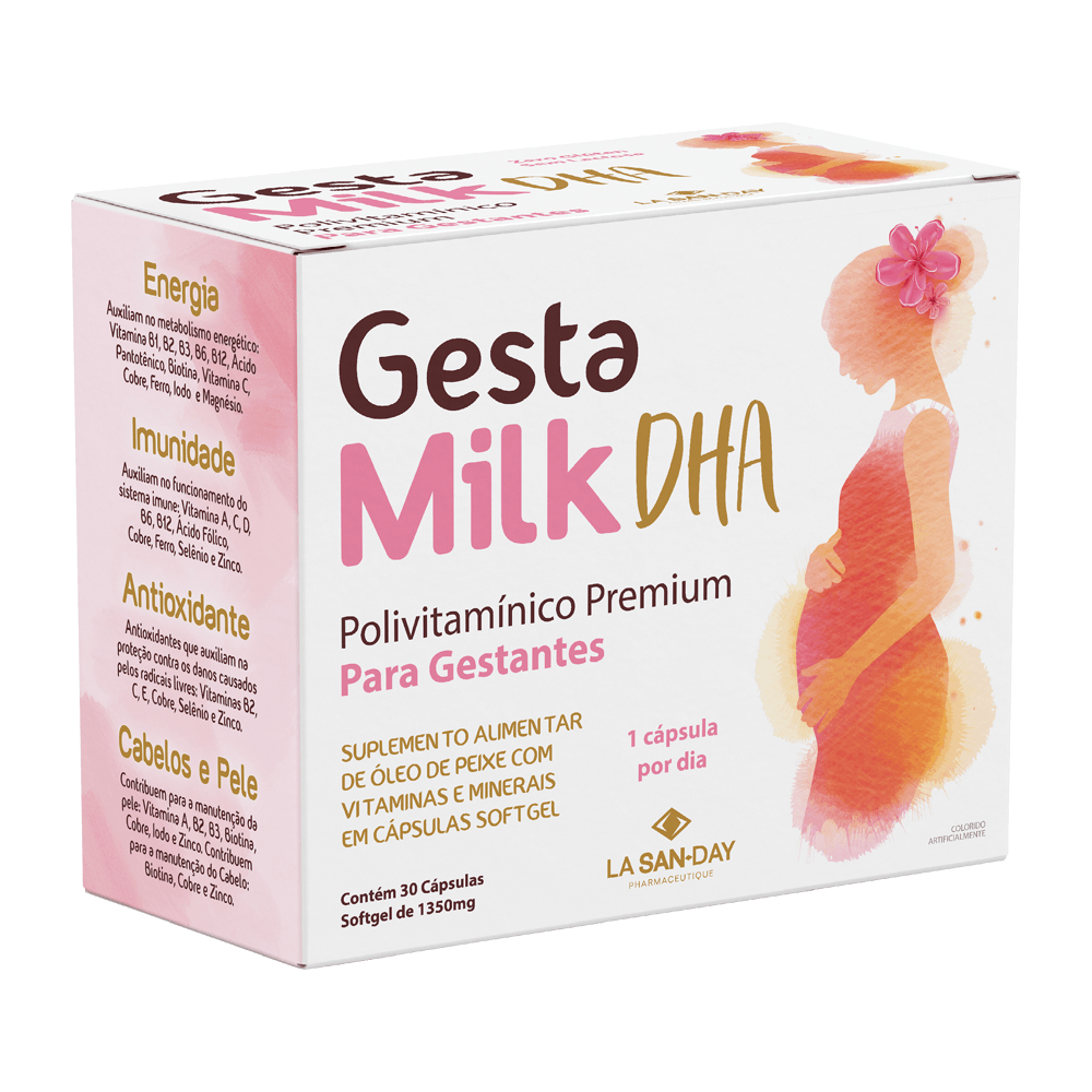 Suplemento Alimentar Gestamilk DHA 30 Cápsulas