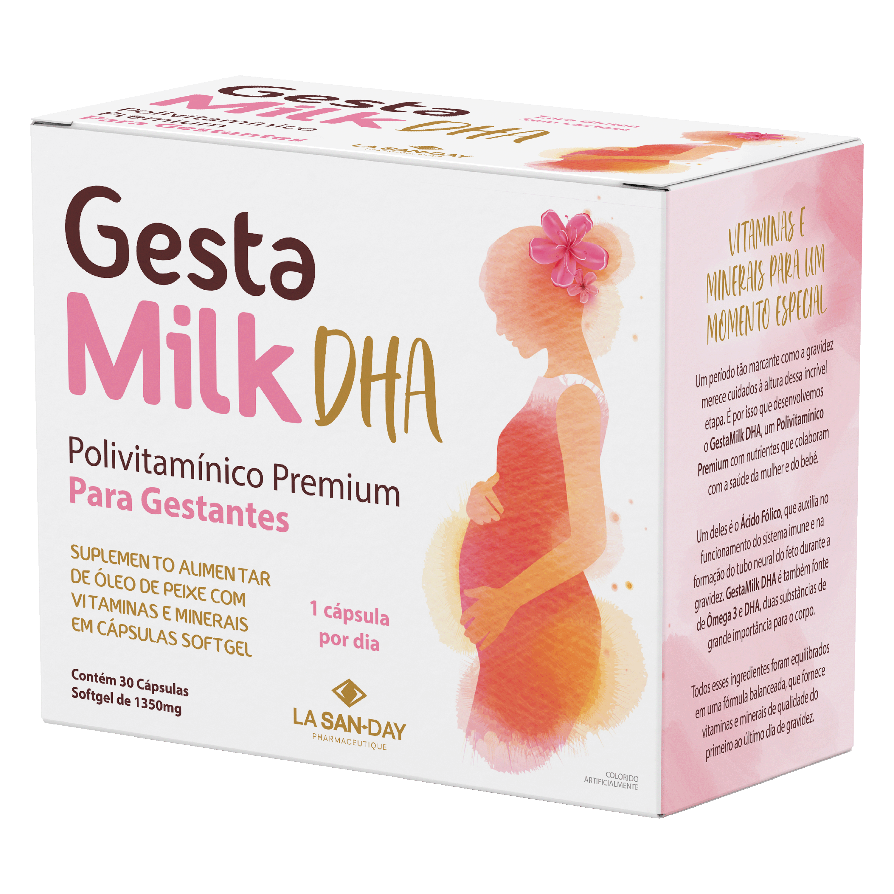 Suplemento Alimentar Gestamilk DHA 30 Cápsulas