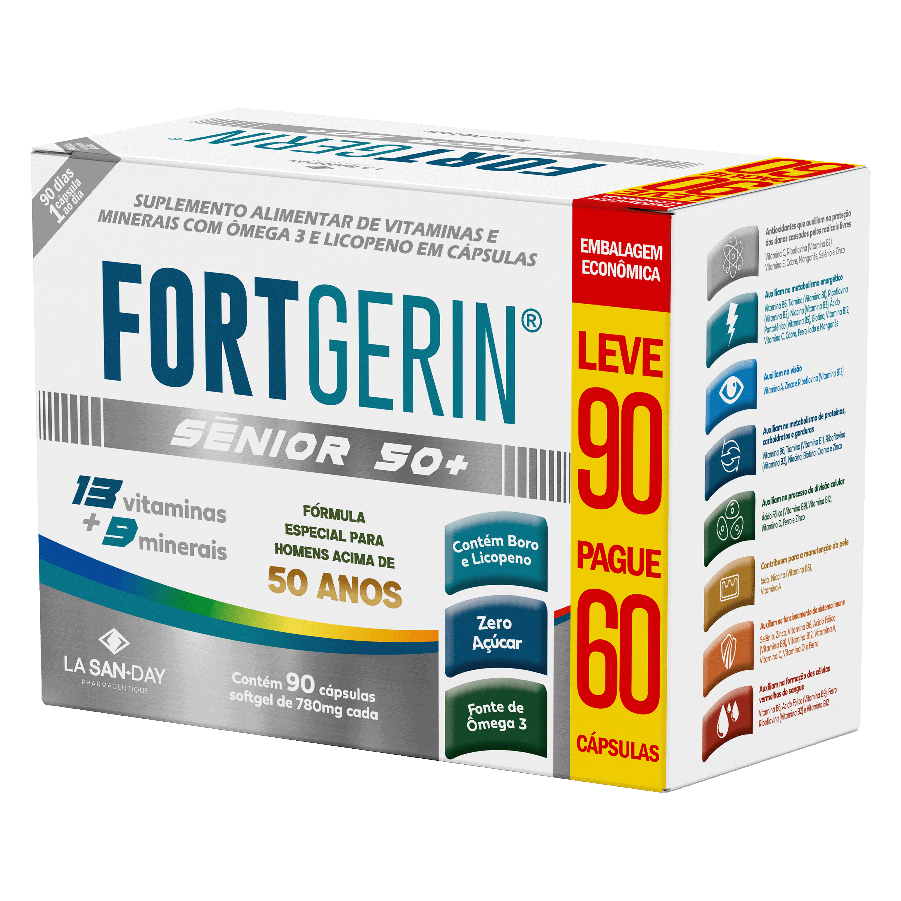 Fortgerin Senior 50+ 90 Cápsulas