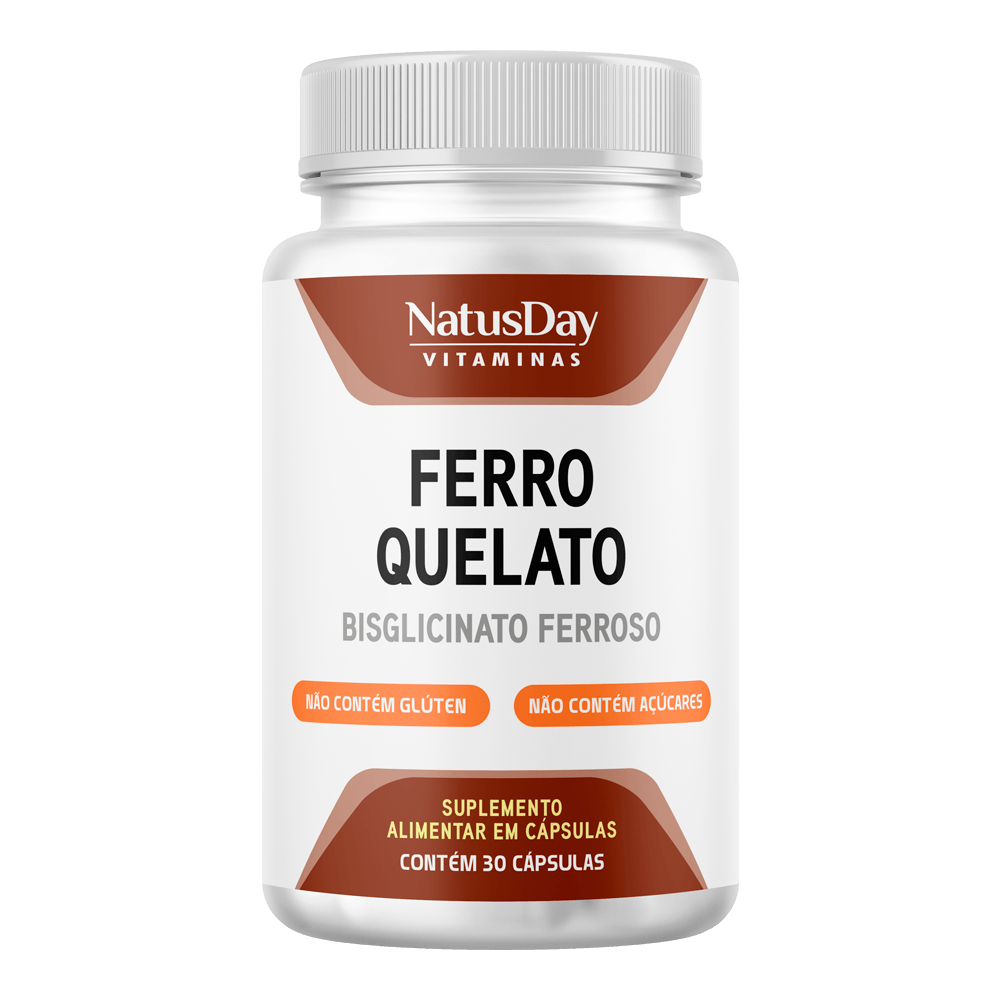 Ferro Quelato Natusday 30 Cápsulas