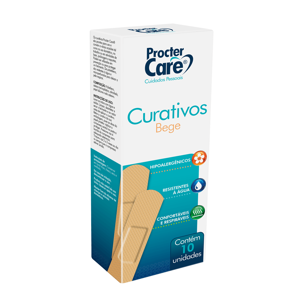 Curativo Bege Retangular Procter Care