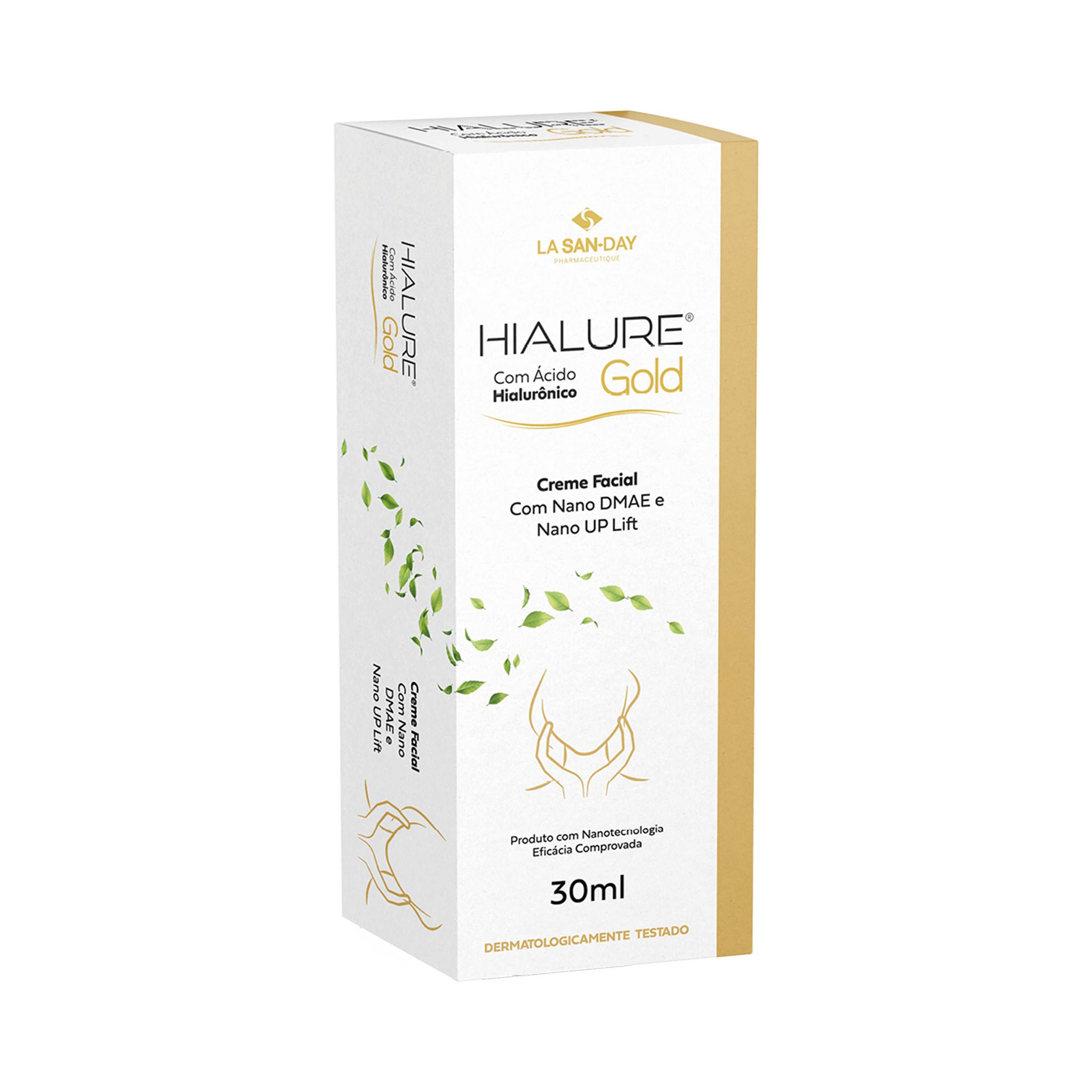 Creme Facial DMAE + Nano Up Lift Hialure Gold 30ml