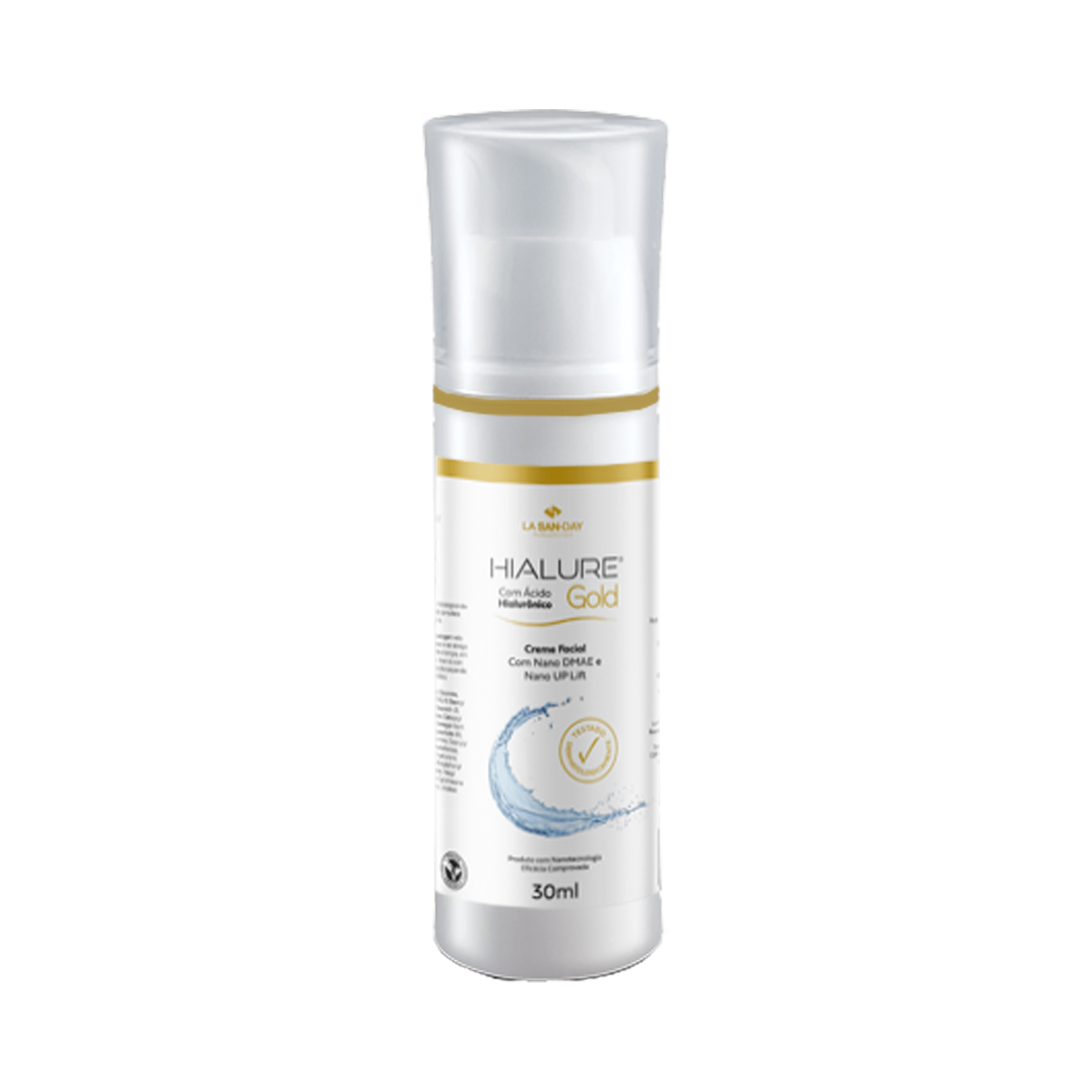Creme Facial DMAE + Nano Up Lift Hialure Gold 30ml