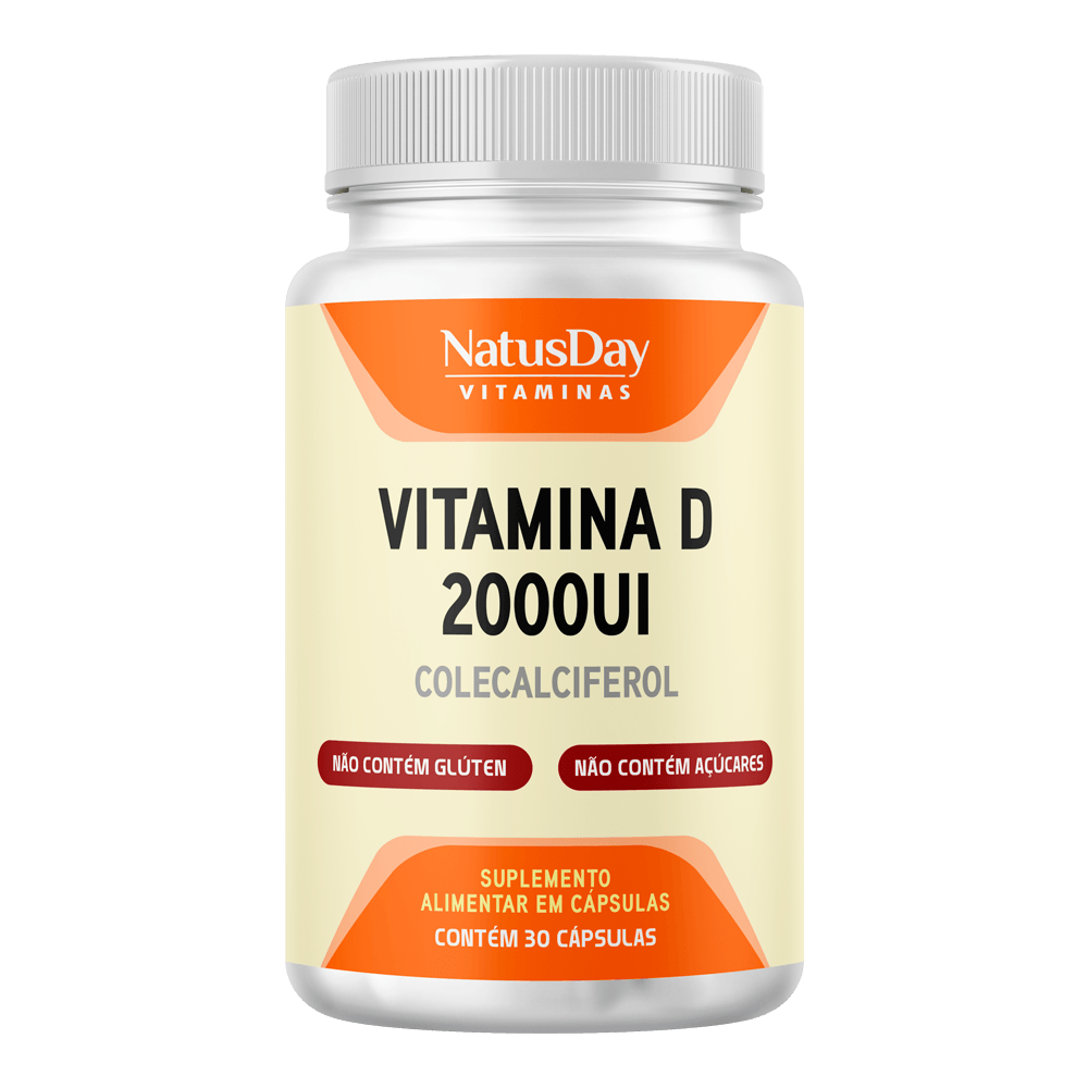Vitamina D 2.000UI em Cápsulas Suplemento Alimentar