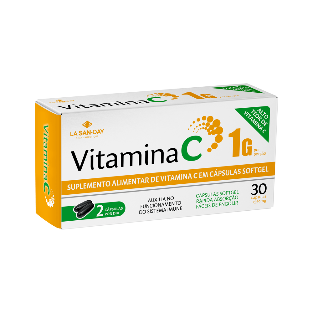 Vitamina C Em Cápsulas 30 Softgels