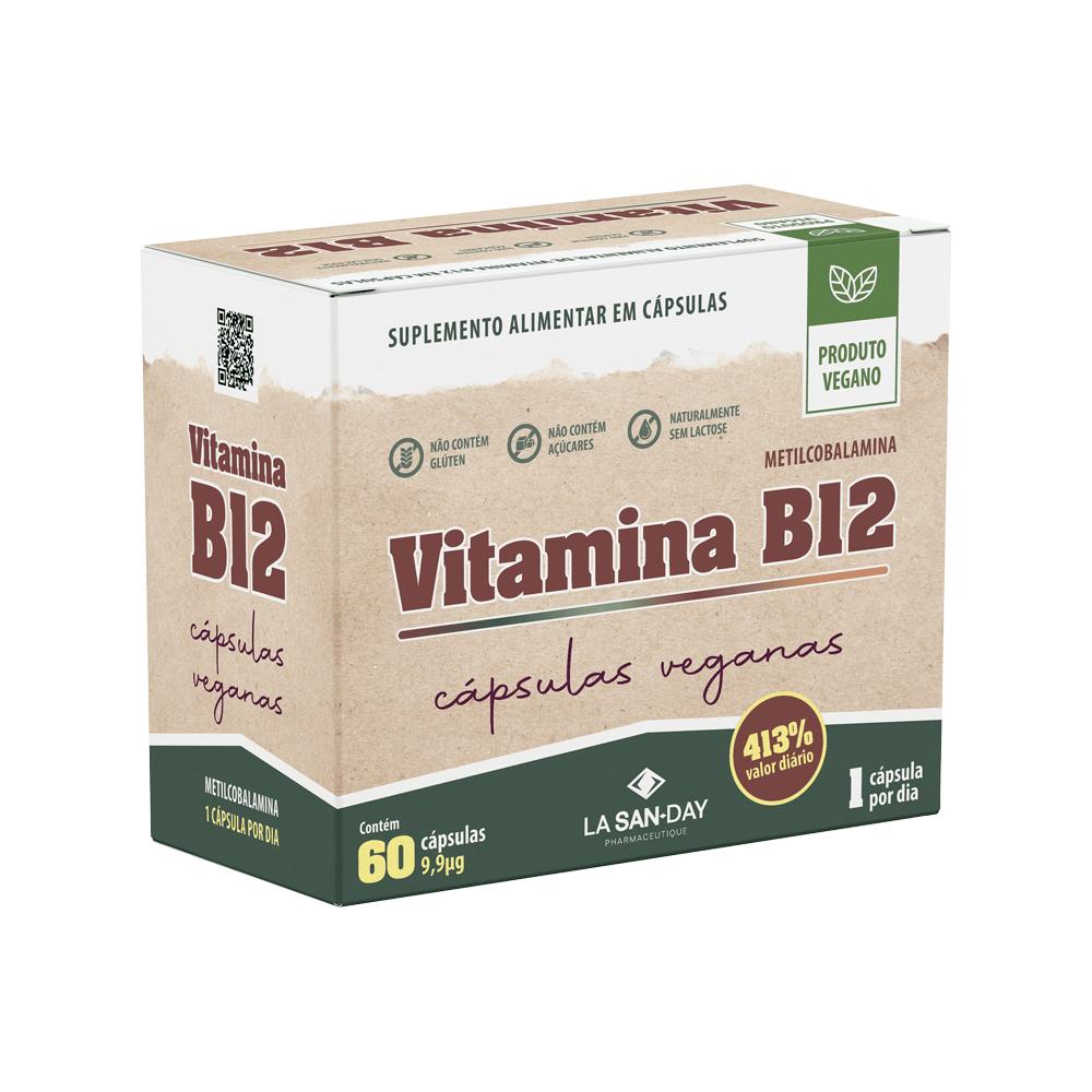 Vitamina B12 Em Cápsulas 60 Unidades