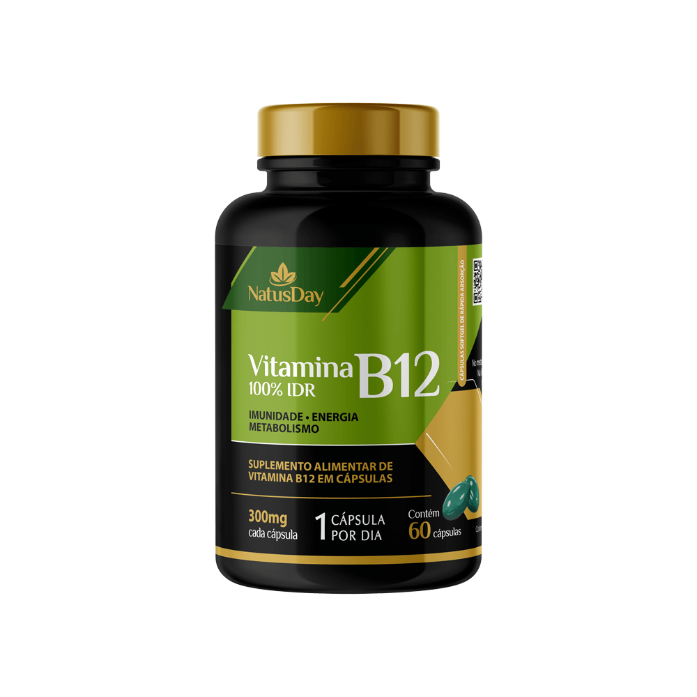 Vitamina B12 100% Idr Natusday 60 Cápsulas