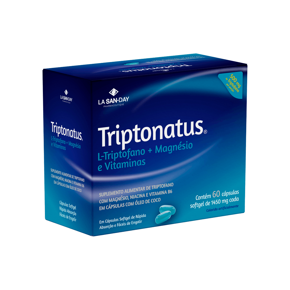 Suplemento de Triptofano + Vitaminas e Magnésio 60 un